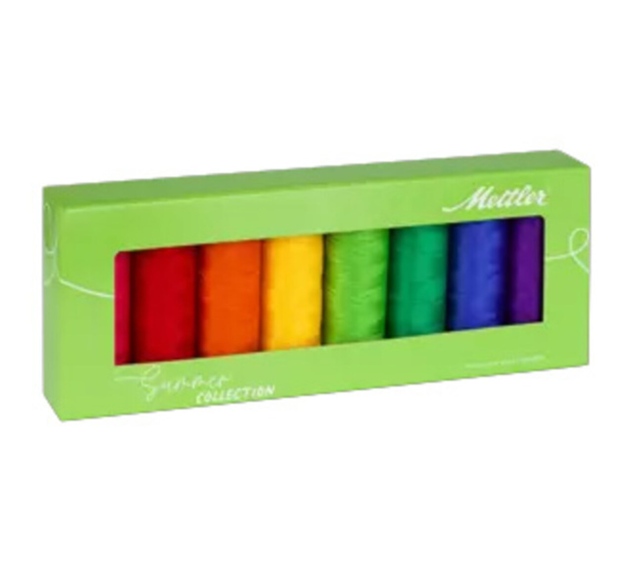 Mettler Silk-Finish Summer Thread Set by Mettler | (8 50wt Cotton Small Spools)